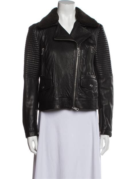 burberry brit lambskin biker jacket|Leather Jacket in Stone .